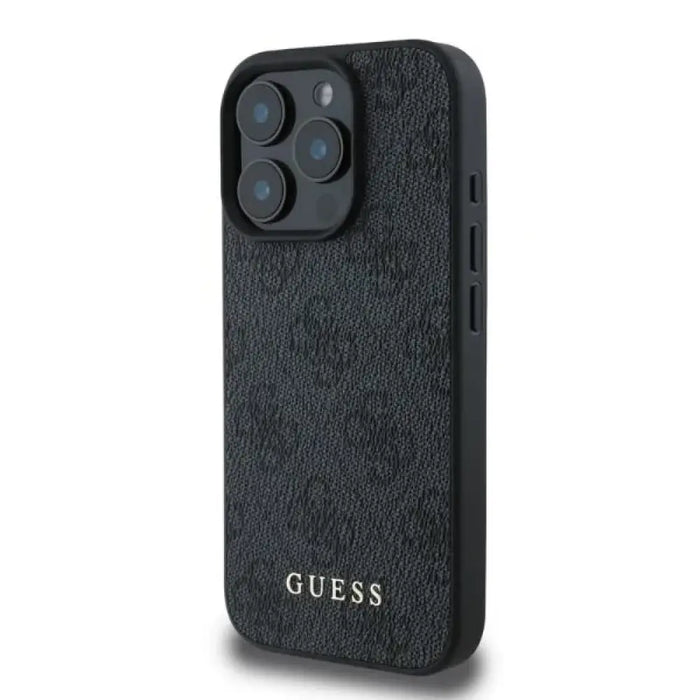 Класически калъф Guess 4G за iPhone 16 Pro Max - черен