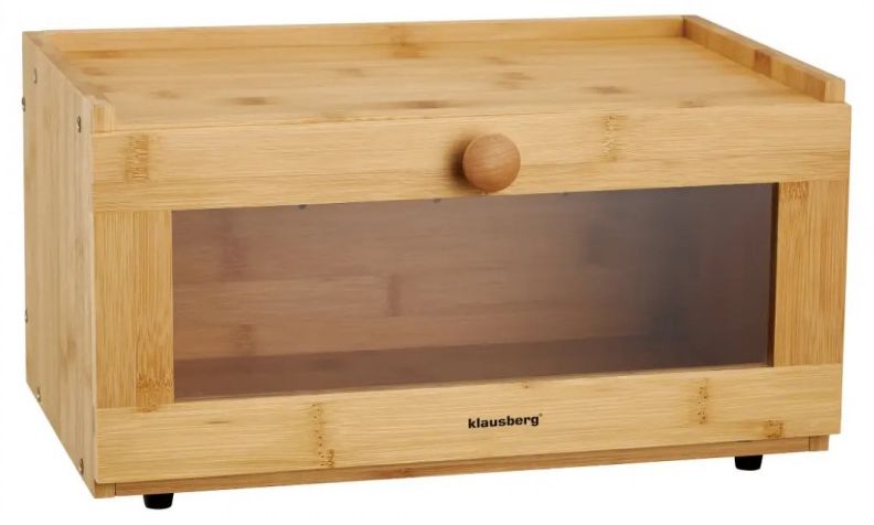 Кутия за хляб Klausberg - KB 7923, 35.5 см, бамбук и акрил