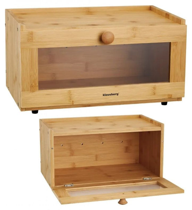 Кутия за хляб Klausberg - KB 7923, 35.5 см, бамбук и акрил