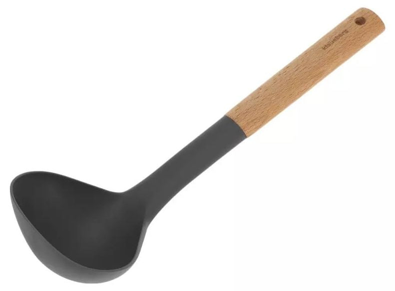 Kухненски прибори Klausberg - KB 7511, 5 части, бук и найлон, сив