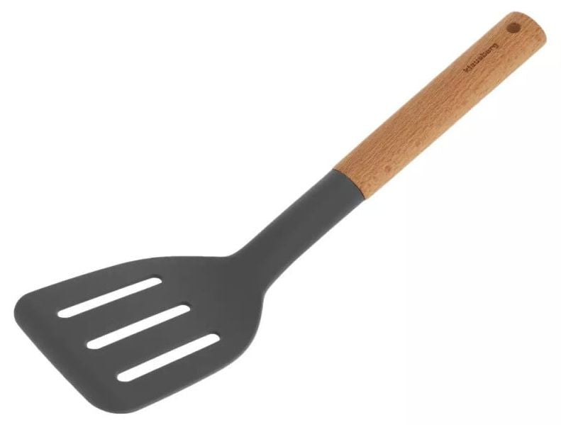 Kухненски прибори Klausberg - KB 7511, 5 части, бук и найлон, сив