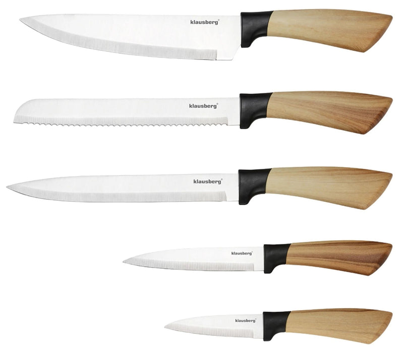 Комплект кухненски ножове Klausberg - KB-9035, 6 части