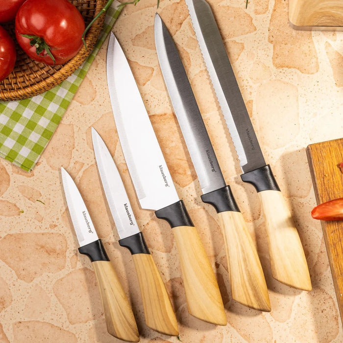 Комплект кухненски ножове Klausberg - KB-9035, 6 части