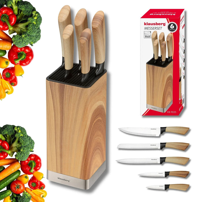 Комплект кухненски ножове Klausberg - KB-9035, 6 части