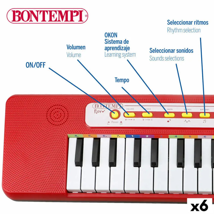 Клавиатура Bontempi 47 x 3,5 x 13 cm (6 броя)
