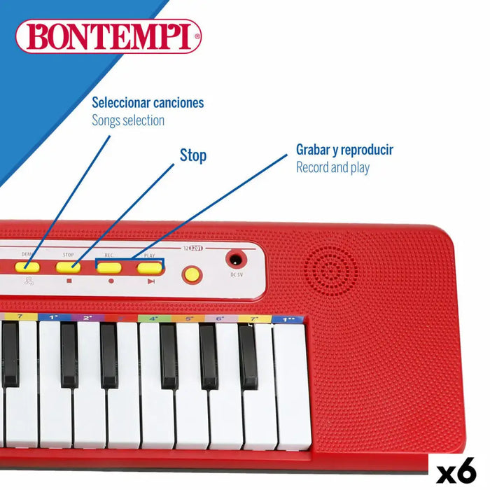 Клавиатура Bontempi 47 x 3,5 x 13 cm (6 броя)
