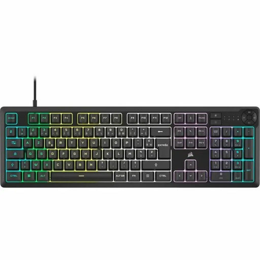 Клавиатура Corsair K55 Core RGB Черен AZERTY