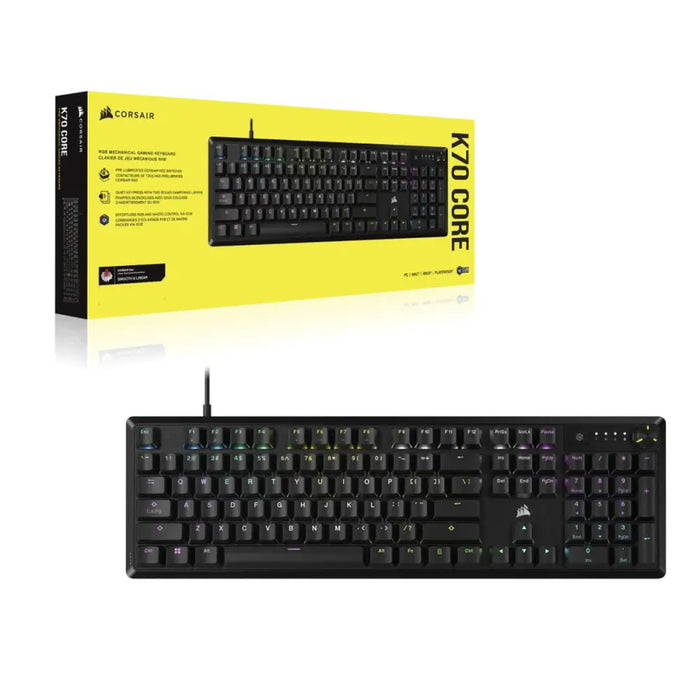 Клавиатура Corsair K70 CORE Черен френски AZERTY