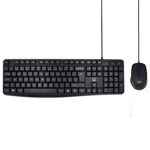 Клавиатура Ewent EW3007 Черен Испанска Qwerty