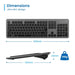 Клавиатура Ewent EW3296 Черен Сив Испанска Qwerty AZERTY