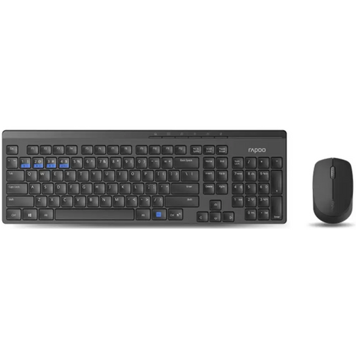 Клавиатура и мишка RAPOO 8100M - 18288 Multi Mode,черна