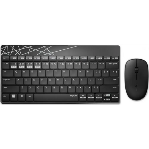 Клавиатура и мишка RAPOO 8000M- 18312 Multi mode черна