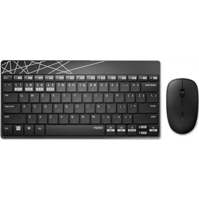 Клавиатура и мишка RAPOO 8000M- 18312 Multi mode черна