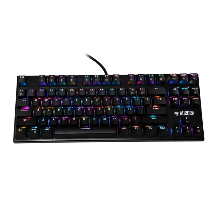 Клавиатура iBox IKGMK2R Gaming USB QWERTY US English Черна