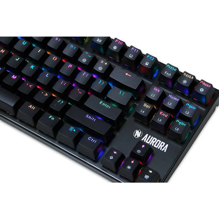 Клавиатура iBox IKGMK2R Gaming USB QWERTY US English Черна
