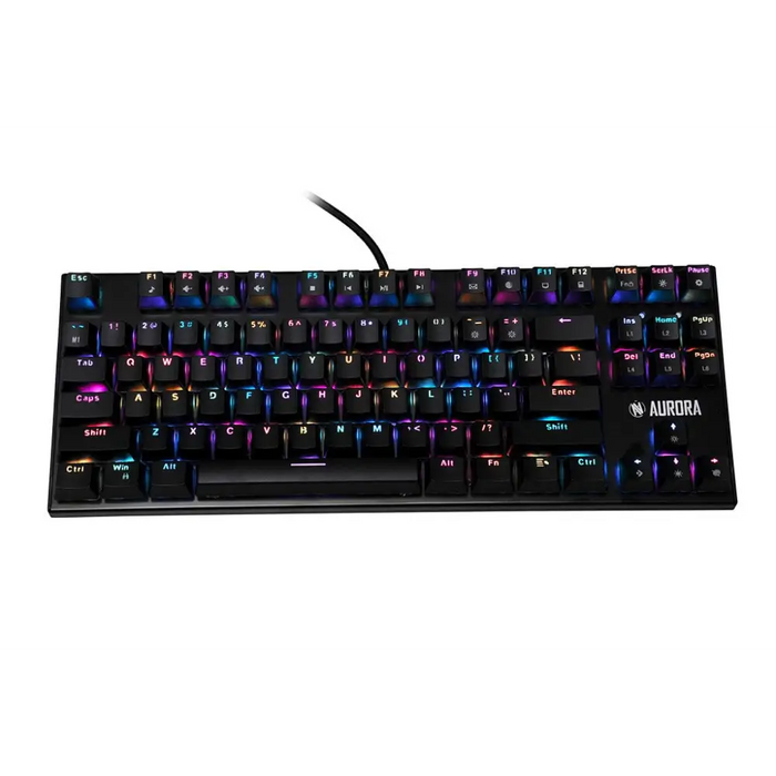 Клавиатура iBox IKGMK2R Gaming USB QWERTY US English Черна