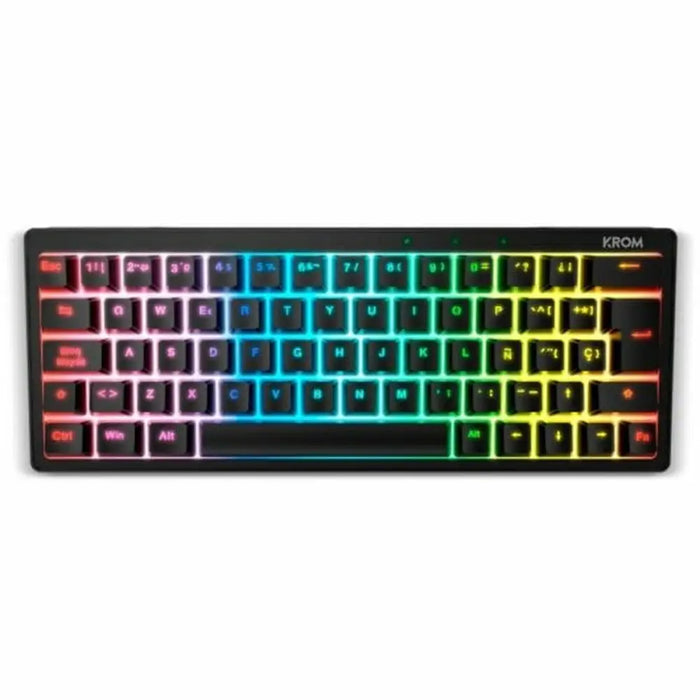 Клавиатура Krom NXKROMKREATORSP Черен Испанска Qwerty