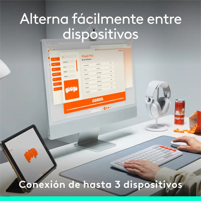 Клавиатура Logitech 920-013069 Бял