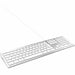 Клавиатура Mobility Lab Бял Сребрист Mac OS AZERTY