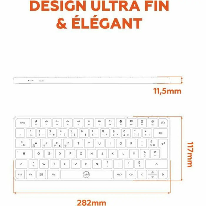Клавиатура Mobility Lab KP430W Mini Сив