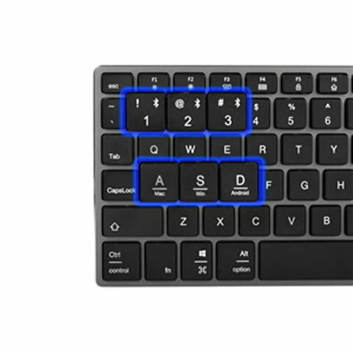 Клавиатура NGS FORTUNE-BT ESPAÑOL Сив Испанска Qwerty