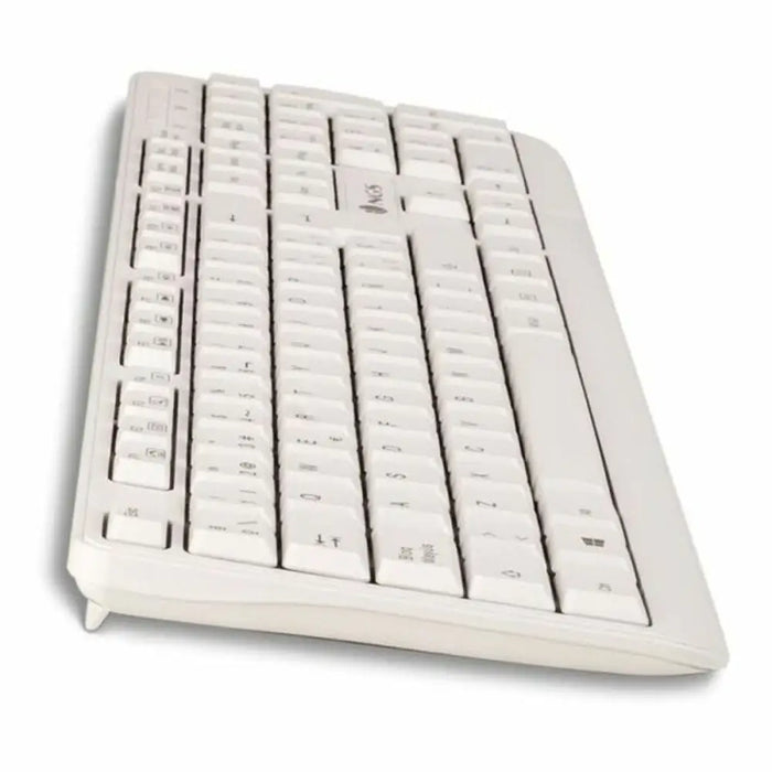 Клавиатура NGS NGS-KEYBOARD-0284 Бял Испанска Qwerty