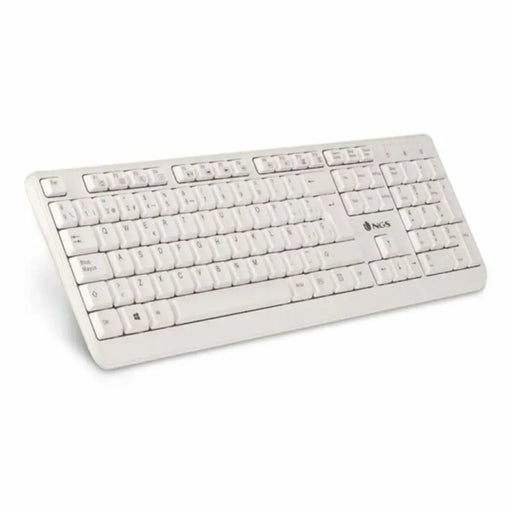 Клавиатура NGS NGS-KEYBOARD-0284 Бял Испанска Qwerty