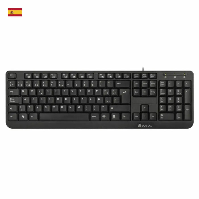 Клавиатура NGS NGS-KEYBOARD-0344 Черен