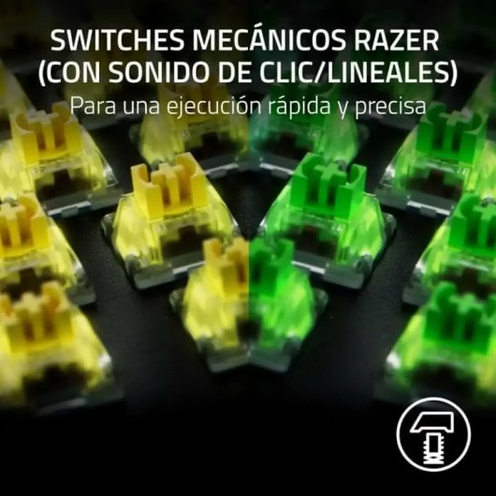 Клавиатура Razer BlackWidow V4 X Yellow Switch Черен