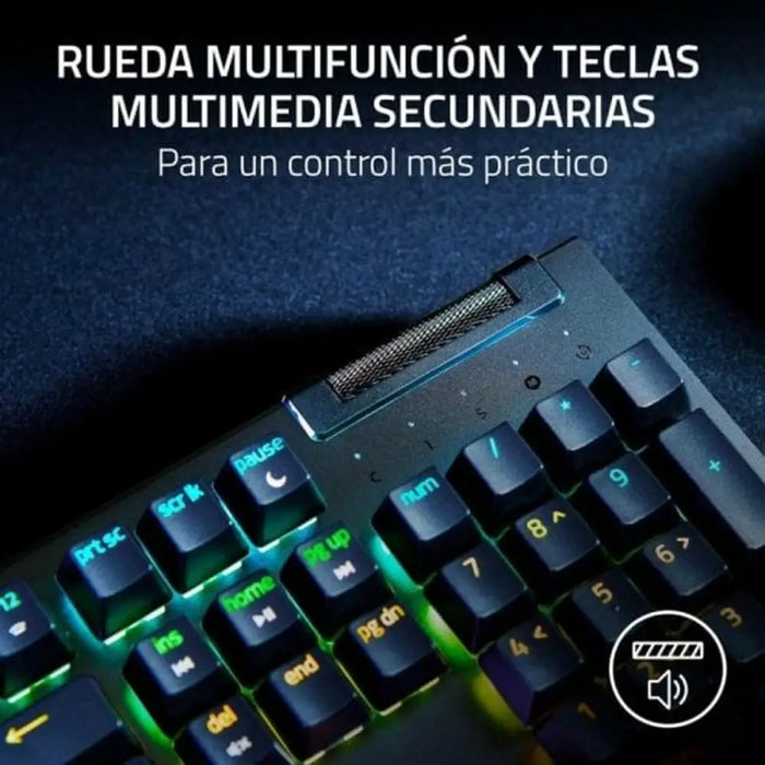 Клавиатура Razer BlackWidow V4 X Yellow Switch Черен