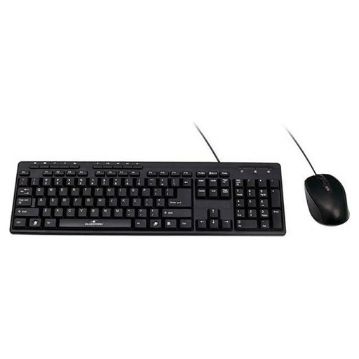 Клавиатура с мишка Bluestork BSPACKFIRSTII Черен френски