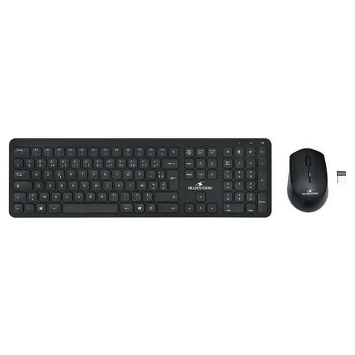 Клавиатура с мишка Bluestork Easy Slim AZERTY Черен френски