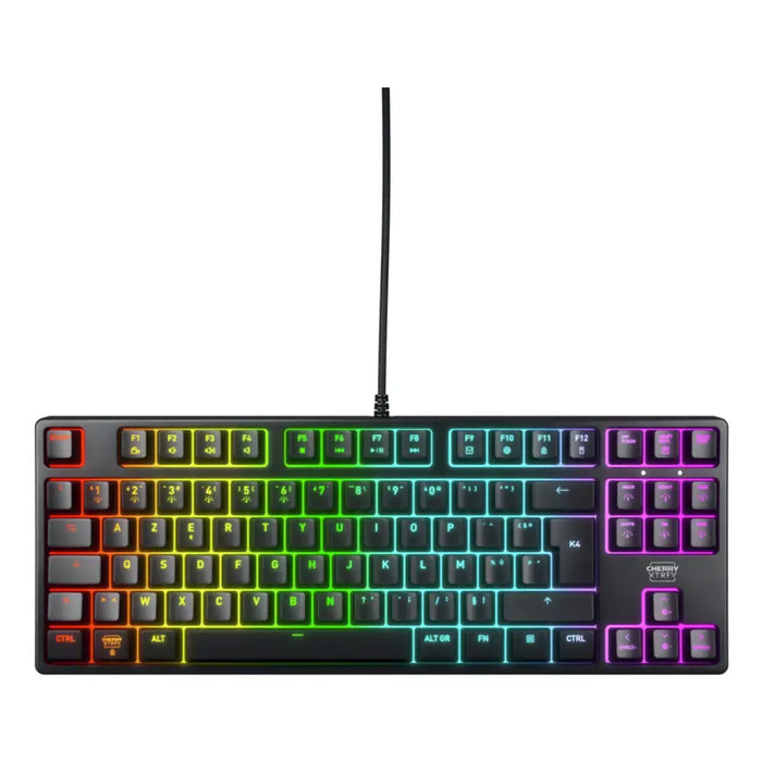 Клавиатура с мишка Cherry Черен AZERTY