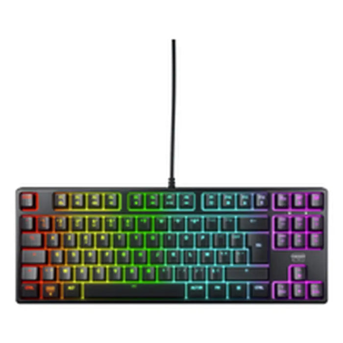 Клавиатура с мишка Cherry Черен AZERTY