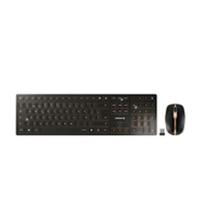 Клавиатура с мишка Cherry JD-9100ES-2 Черен испански QWERTY