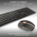 Клавиатура с мишка Cherry JD-9100ES-2 Черен испански QWERTY