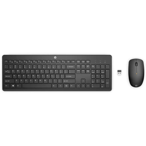 Клавиатура с мишка HP 18H24AA#ABE Черен Испанска Qwerty