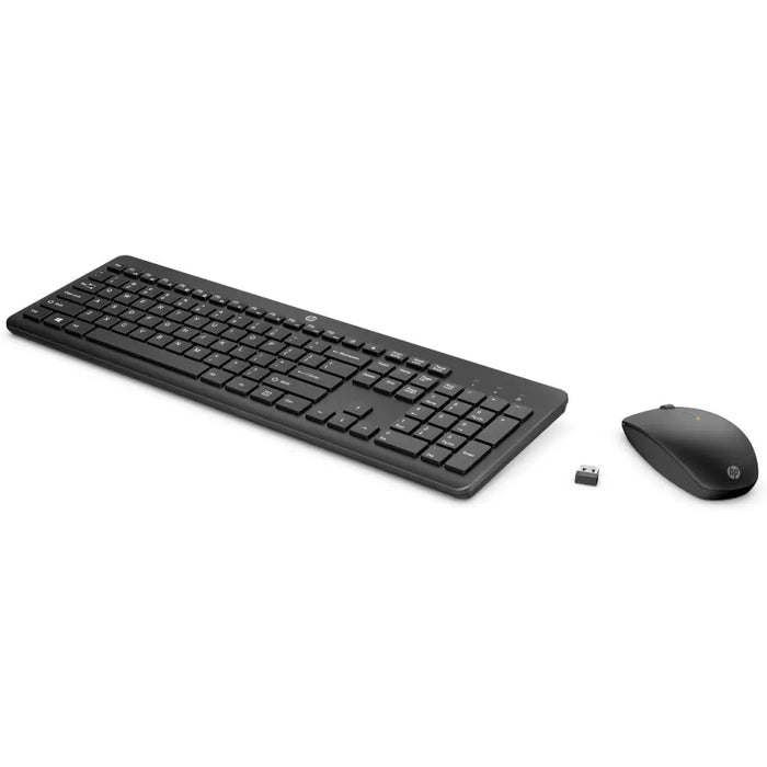 Клавиатура с мишка HP 18H24AA#ABE Черен Испанска Qwerty