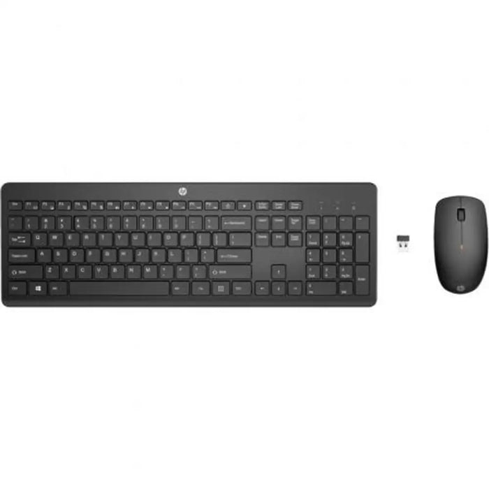 Клавиатура с мишка HP 1Y4D0UT Черен QWERTY