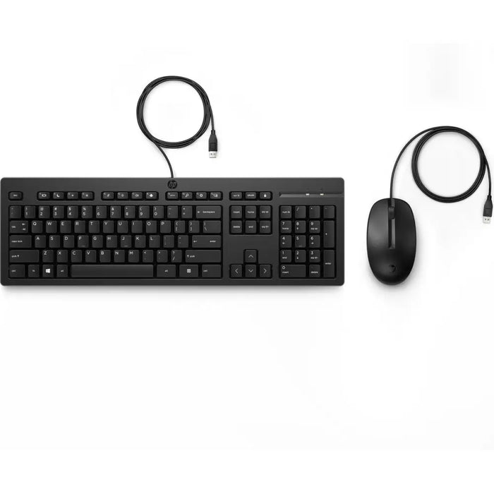 Клавиатура с мишка HP 225 Черен Испанска Qwerty