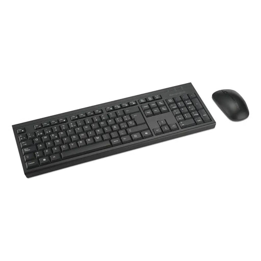 Клавиатура с мишка Kensington K75560ES Черен испански QWERTY