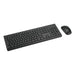 Клавиатура с мишка Kensington K75560ES Черен испански QWERTY