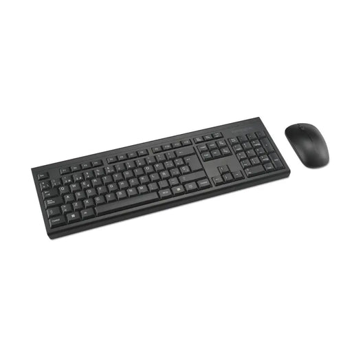 Клавиатура с мишка Kensington K75562ES Черен испански QWERTY