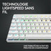 Клавиатура с мишка Logitech 920-012145 Бял френски AZERTY