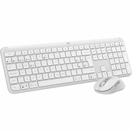 Клавиатура с мишка Logitech 920-012596 Бял испански QWERTY