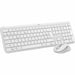 Клавиатура с мишка Logitech 920-012596 Бял испански QWERTY