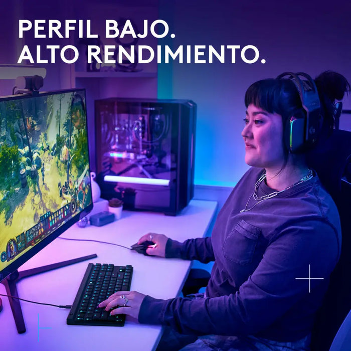 Клавиатура с мишка Logitech 920-012891 Черен Испанска Qwerty