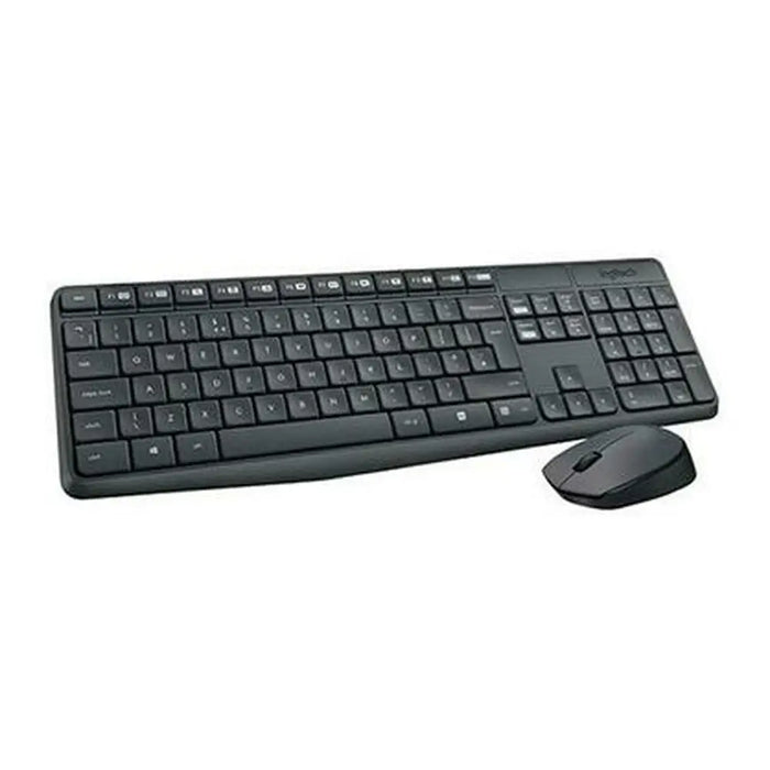 Клавиатура с мишка Logitech MK235 Черен Испанска Qwerty (8