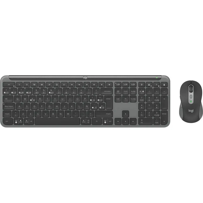 Клавиатура с мишка Logitech MK950 Графит Испанска Qwerty