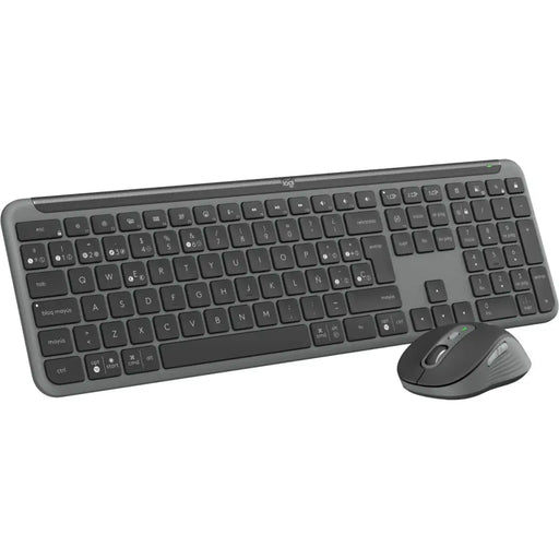 Клавиатура с мишка Logitech MK950 Графит Испанска Qwerty
